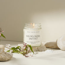 Load image into Gallery viewer, Wildflowers and Salt Soy Candle - Clear Jar - 9 oz