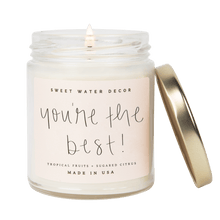 Load image into Gallery viewer, You're The Best! Soy Candle - Clear Jar - 9 oz