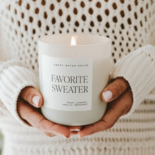 Load image into Gallery viewer, Favorite Sweater Soy Candle - Tan Matte Jar - 15 oz