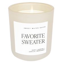 Load image into Gallery viewer, Favorite Sweater Soy Candle - Tan Matte Jar - 15 oz