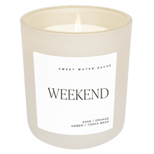 Load image into Gallery viewer, Weekend Soy Candle - Tan Matte Jar - 15 oz