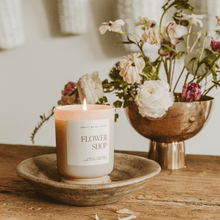 Load image into Gallery viewer, Flower Shop Soy Candle - Tan Matte Jar - 15 oz