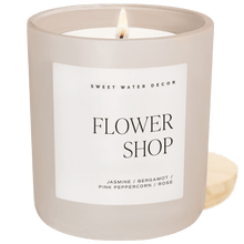 Load image into Gallery viewer, Flower Shop Soy Candle - Tan Matte Jar - 15 oz