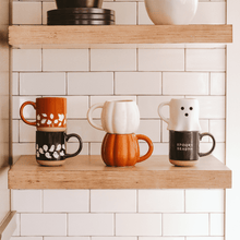 Load image into Gallery viewer, Spooky Season 14oz. Black Stoneware Coffee Mug