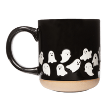 Load image into Gallery viewer, Ghosts 14oz. Black Stoneware Coffee Mug