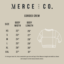 Load image into Gallery viewer, Elegant Mama Embroidered Corded Crewneck - Latte