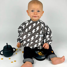 Load image into Gallery viewer, The Grayson Long Sleeve Bib - Lightning Bolts