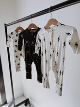 Load image into Gallery viewer, Black & White Yin Yang | Bamboo Zip Pajamas