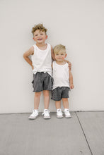 Load image into Gallery viewer, Raw Edge Cargo Short - Charcoal Wash