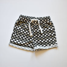 Load image into Gallery viewer, CHECK 'YA LATER SHORTS - BLACK/GREY