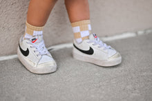 Load image into Gallery viewer, Beige + White Checker