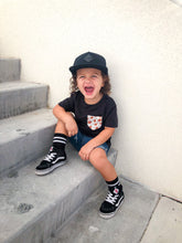 Load image into Gallery viewer, Signature Black Sock White Stripe