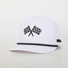 Load image into Gallery viewer, FINISH LINE WHITE ADVENTURE SNAPBACK