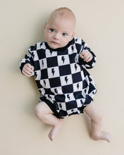 Load image into Gallery viewer, Bubble Romper | Charcoal Bolts