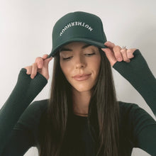 Load image into Gallery viewer, MOTHERHOOD UPSIDE DOWN // GREEN TRUCKER
