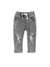 Load image into Gallery viewer, Distressed Denim - Grey Wash
