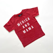 Load image into Gallery viewer, Merica and Mama Acid Wash Tee - Red