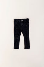 Load image into Gallery viewer, DISTRESSED JEANS - BLACK