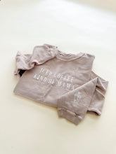 Load image into Gallery viewer, Iced Coffee Kind of Mama Embroidered Corded Crewneck - Latte