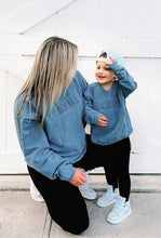 Load image into Gallery viewer, Mama's Boy Signature Acid Wash Crewneck - Tide