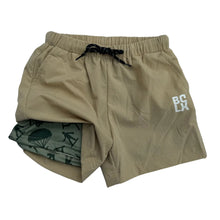Load image into Gallery viewer, Khaki + Army Men Hybrid Shorts