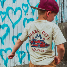 Load image into Gallery viewer, QUEEN CITY GARAGE TEE - VINTAGE CREAM