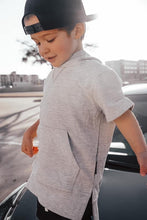 Load image into Gallery viewer, Short Sleeve Hoodie - Grey