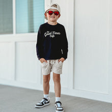 Load image into Gallery viewer, THE GOOD TIMES CAFE LONG SLEEVE - SOLID BLACK