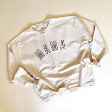Load image into Gallery viewer, Mama Embroidered Outline Corded Crewneck - Ivory