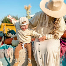 Load image into Gallery viewer, Mama Embroidered Outline Corded Crewneck - Ivory