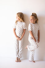 Load image into Gallery viewer, Child Boxy Tee Lounge Set | Checkerboard