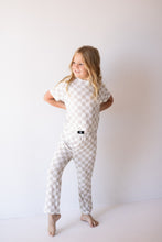 Load image into Gallery viewer, Child Boxy Tee Lounge Set | Checkerboard