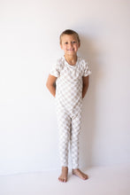 Load image into Gallery viewer, Bamboo Two Piece Lounge Set | Checkerboard