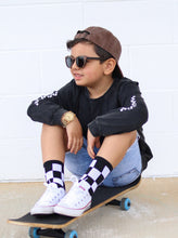 Load image into Gallery viewer, Black + White Checker