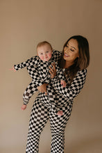 Load image into Gallery viewer, Black Checkered | Women's Bamboo Pajamas