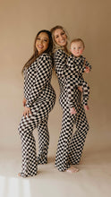 Load image into Gallery viewer, Black Checkered | Women's Bamboo Pajamas