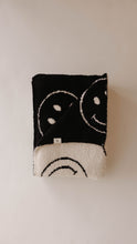 Load image into Gallery viewer, Just Smile Black & Ivory | Plush Blanket