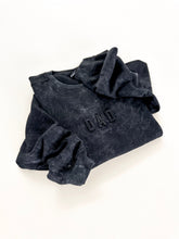 Load image into Gallery viewer, Dad Signature Crewneck - Acid Wash Black