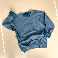 Load image into Gallery viewer, Mama Signature Acid Wash Crewneck - Tide