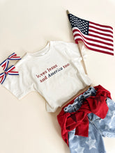Load image into Gallery viewer, Loves Jesus and America Child Tee