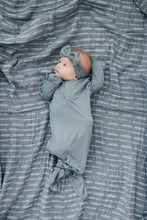 Load image into Gallery viewer, Dusty Blue Bamboo Head Wrap