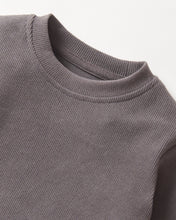 Load image into Gallery viewer, Long Sleeve Ribbed Tee - Graphite
