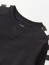 Load image into Gallery viewer, Side Checkered Pullover - Black