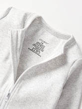 Load image into Gallery viewer, 2-Way Zip Romper- Light Heather Grey