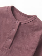 Load image into Gallery viewer, Waffle Romper - Huckleberry
