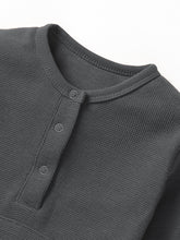 Load image into Gallery viewer, Waffle Romper - Shadow