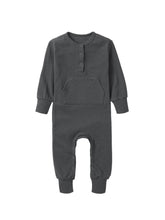 Load image into Gallery viewer, Waffle Romper - Shadow