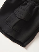 Load image into Gallery viewer, Raw Edge Cargo Short - Black