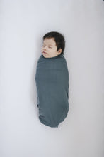 Load image into Gallery viewer, Charcoal Bamboo Stretch Swaddle