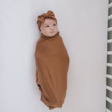 Load image into Gallery viewer, Rust Bamboo Stretch Swaddle